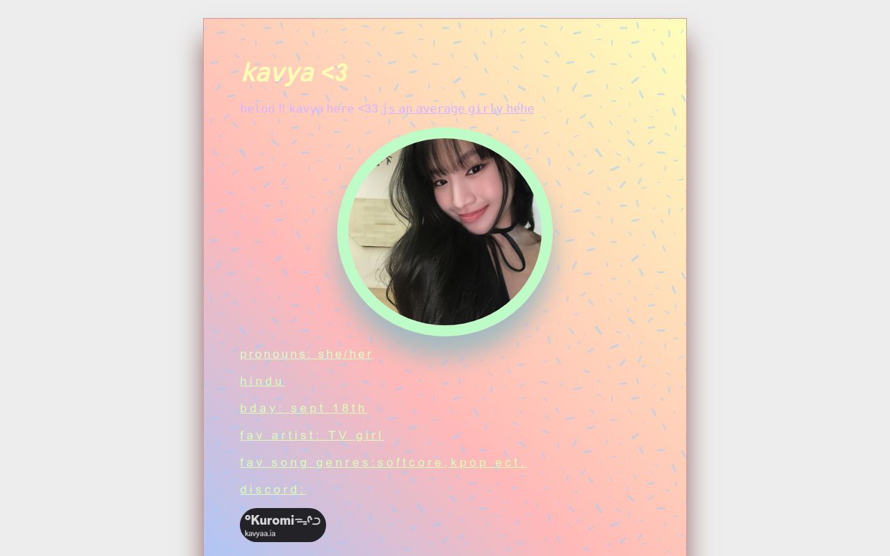 Carrd profile picture for @kavyaa